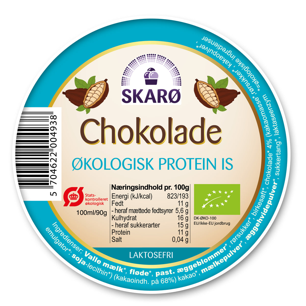 Økologisk Proteinis med Chokolade fra Skarø