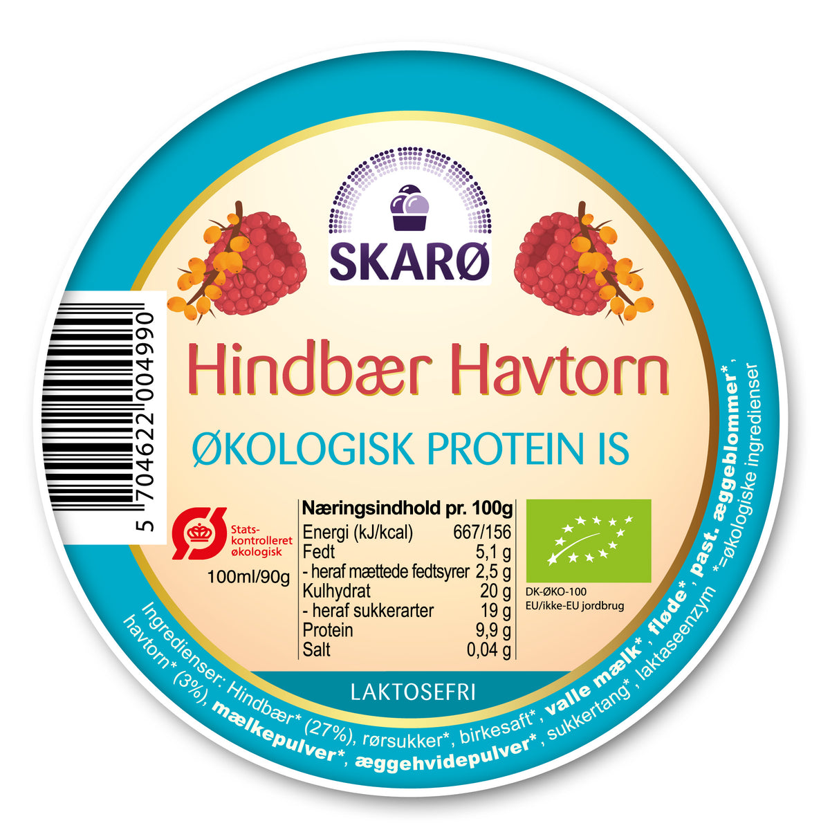Økologisk Proteinis med Hindbær Havtorn fra Skarø