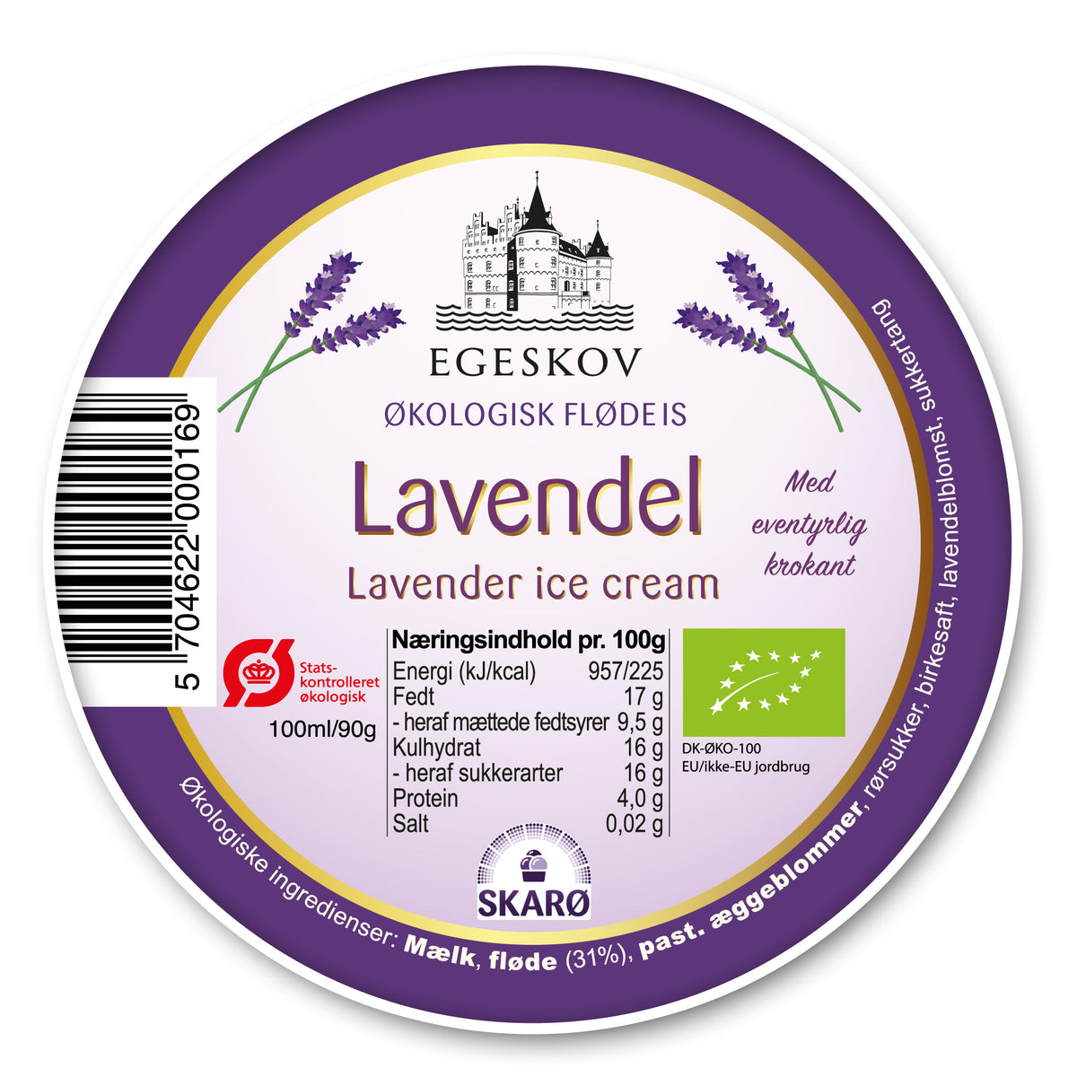 Økologisk Lavendel gourmetflødeis fra Skarø